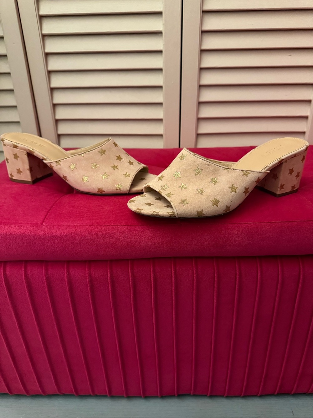 ⭐️J. CREW SUEDE GOLD STAR HEELS⭐️